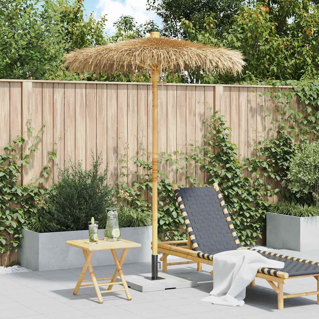 vidaXL Parasol Tiki z baldachimem z liści bananowca, 150 cm, bambus