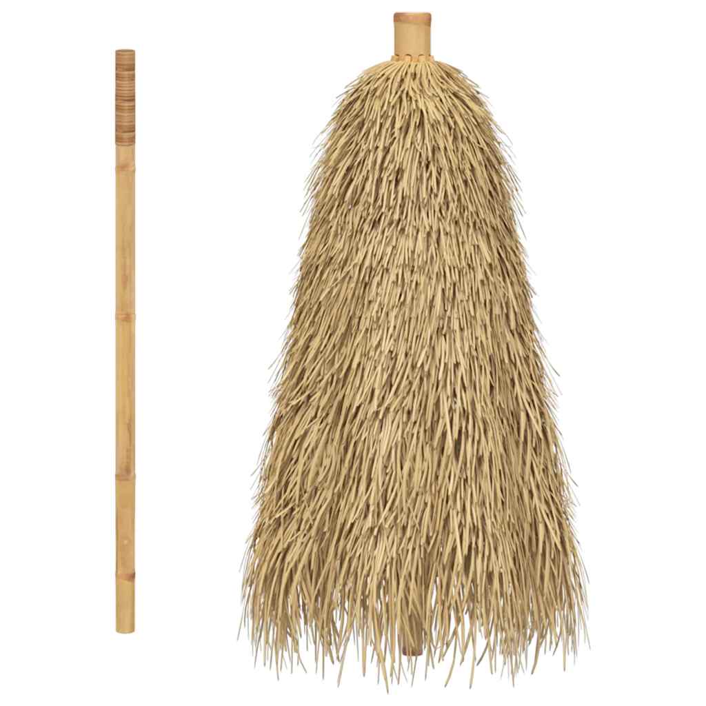 vidaXL Parasol Tiki z baldachimem z liści bananowca, 240 cm, bambus