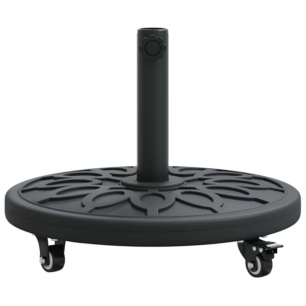 vidaXL Podstawa do parasola Art Deco Czarny Ø 45 x 39,5 cm Żelazo