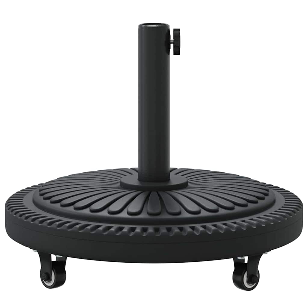 vidaXL Podstawa do parasola Art Deco Czarny Ø 45 x 39.5 cm Żelazo
