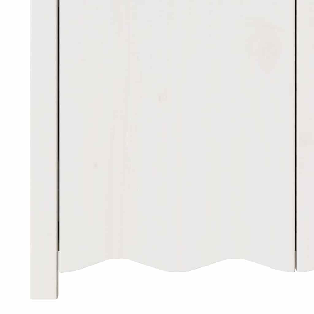 vidaXL Bufet Drammen Biały 114 x 43 x 75,5 cm Lite drewno sosnowe