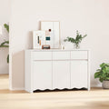 vidaXL Bufet Drammen Biały 114 x 43 x 75,5 cm Lite drewno sosnowe