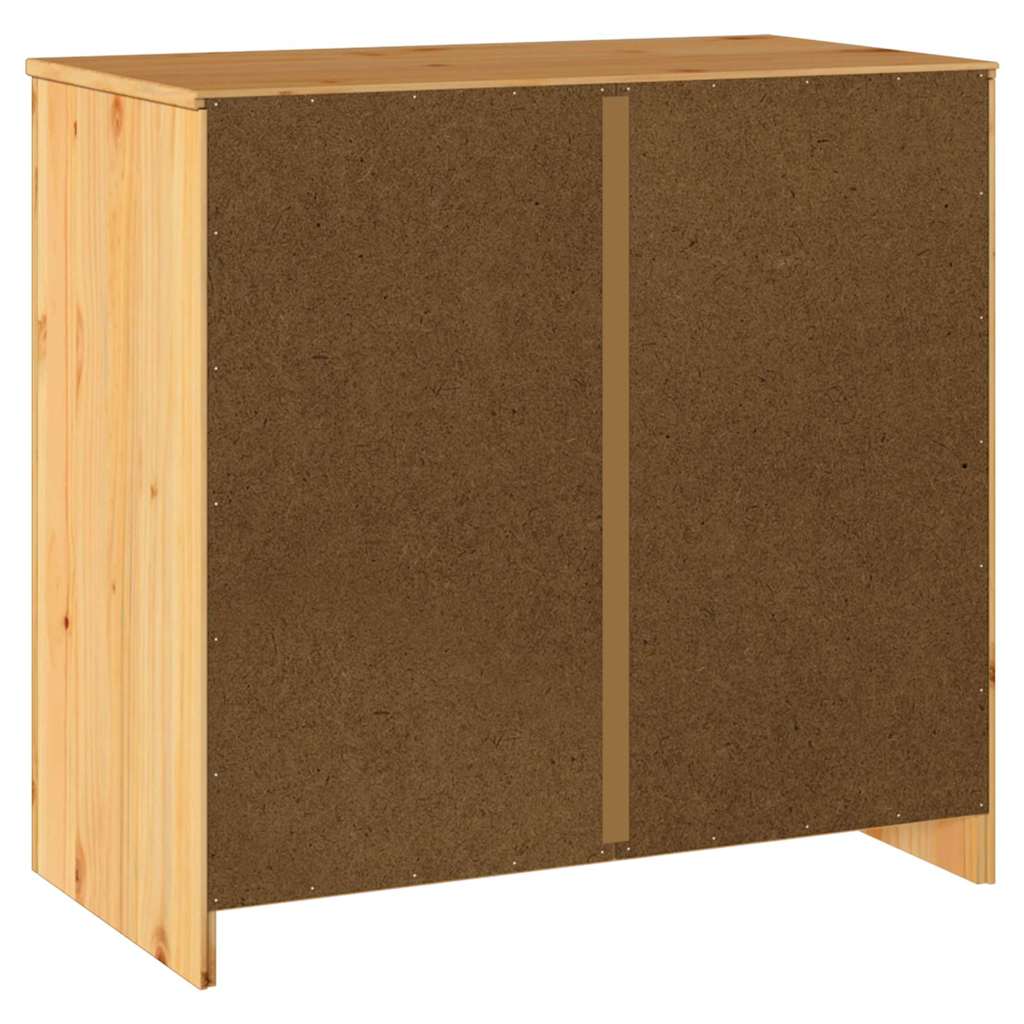vidaXL Bufet Drammen Dąb 79 x 43 x 75.5 cm Lite drewno sosnowe