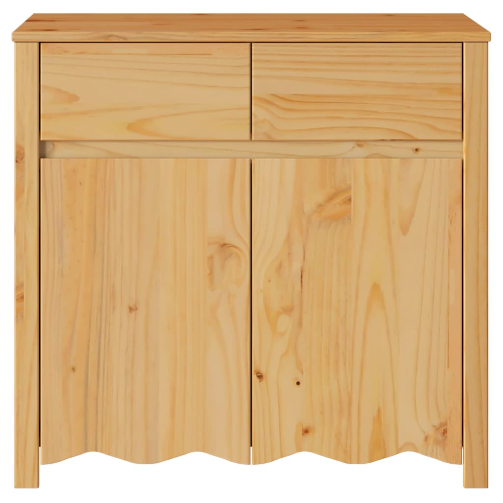 vidaXL Bufet Drammen Dąb 79 x 43 x 75.5 cm Lite drewno sosnowe