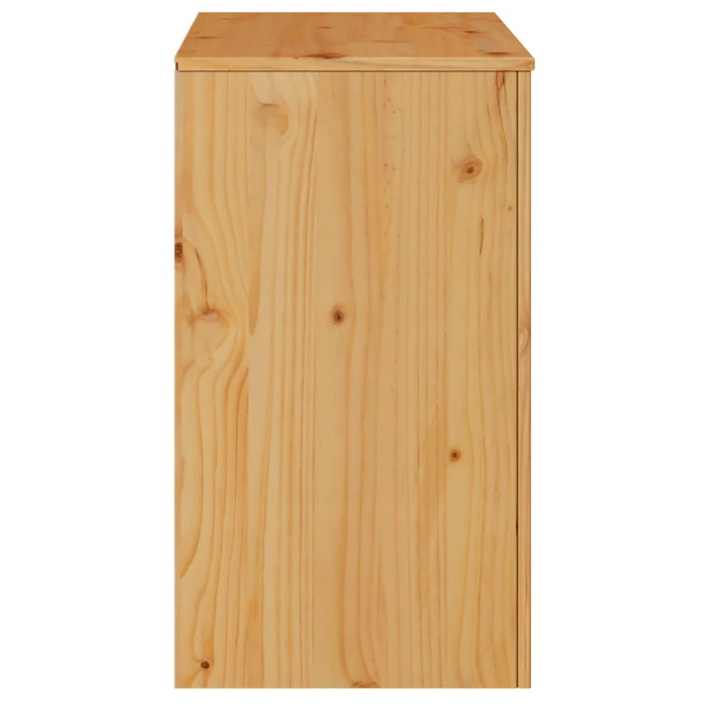 vidaXL Bufet Drammen Dąb 79 x 43 x 75.5 cm Lite drewno sosnowe