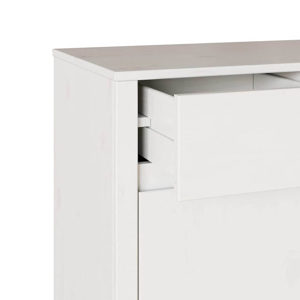 vidaXL Bufet Drammen Biały 79 x 43 x 75.5 cm Lite drewno sosnowe