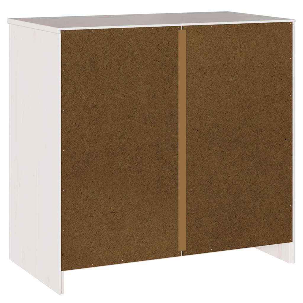 vidaXL Bufet Drammen Biały 79 x 43 x 75.5 cm Lite drewno sosnowe