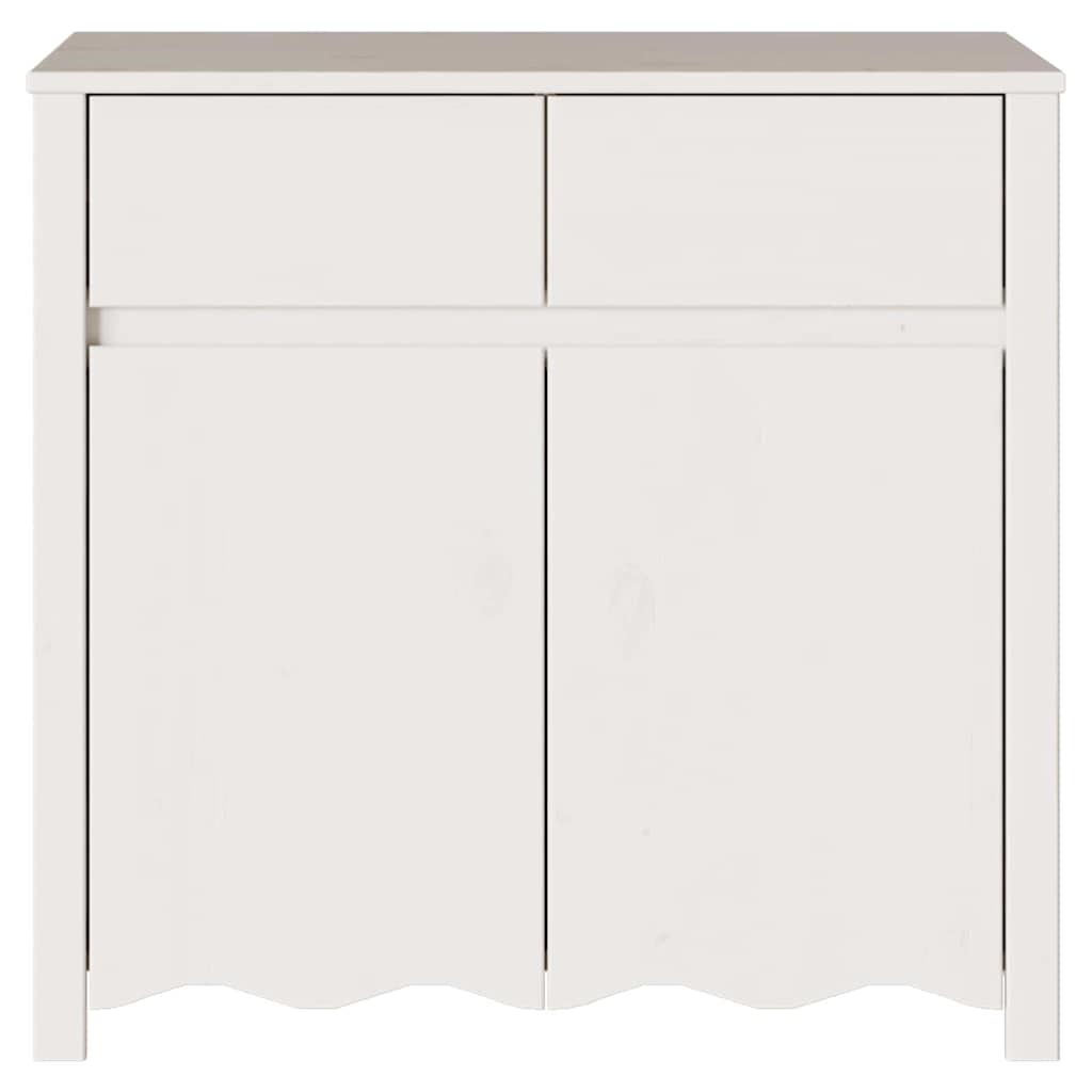 vidaXL Bufet Drammen Biały 79 x 43 x 75.5 cm Lite drewno sosnowe
