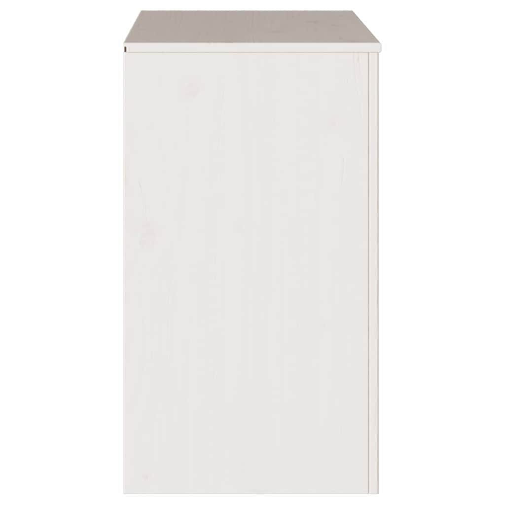 vidaXL Bufet Drammen Biały 79 x 43 x 75.5 cm Lite drewno sosnowe