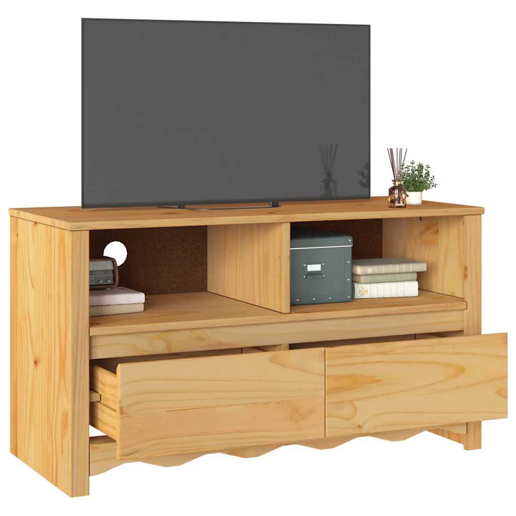 vidaXL Szafka pod telewizor z szufladą Drammen Dąb 99 x 43 x 55 cm