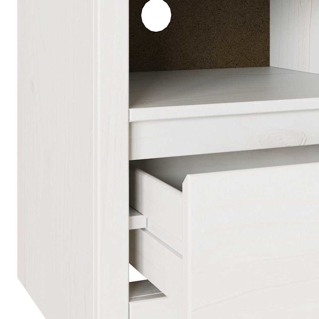 vidaXL Szafka pod telewizor z szufladą Drammen Biały 99 x 43 x 55 cm