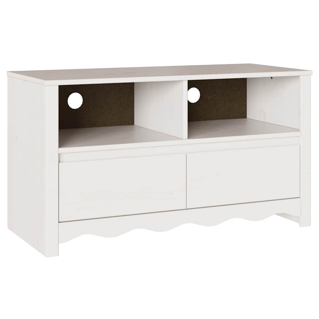 vidaXL Szafka pod telewizor z szufladą Drammen Biały 99 x 43 x 55 cm