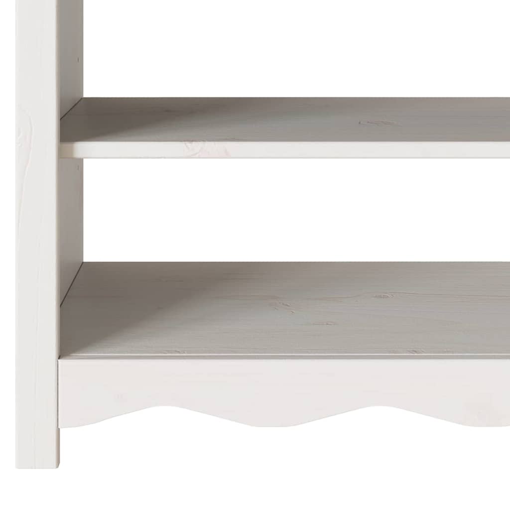 vidaXL Konsola Drammen Biały 89,5 x 37 x 73 cm Lite drewno sosnowe