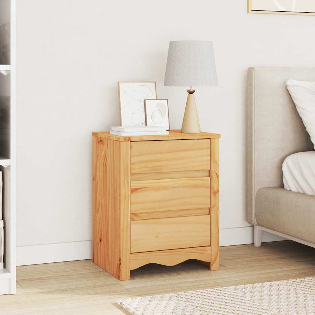 vidaXL Stolik kawowy Drammen Dąb 45 x 35 x 56 cm Lite drewno sosnowe