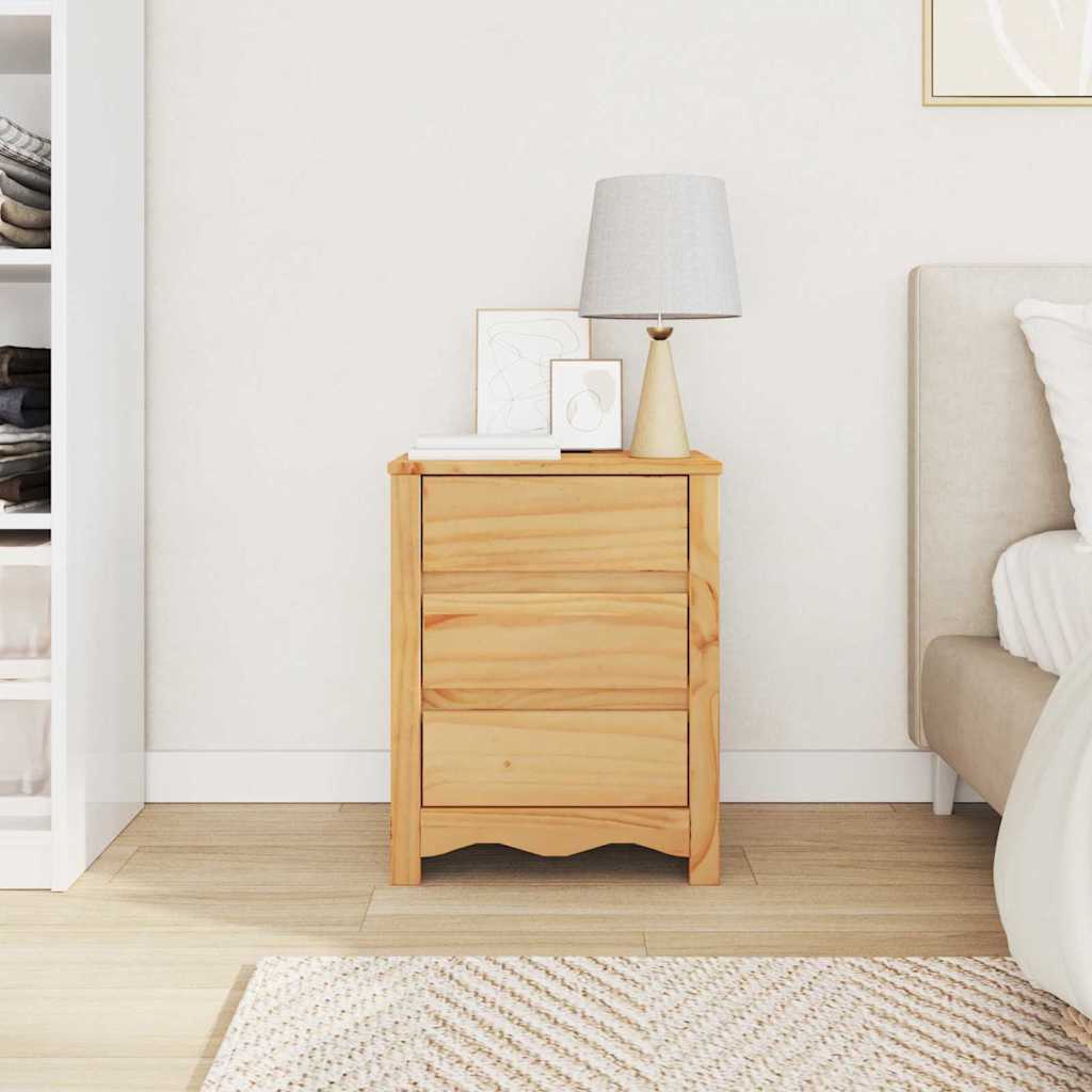 vidaXL Stolik kawowy Drammen Dąb 45 x 35 x 56 cm Lite drewno sosnowe