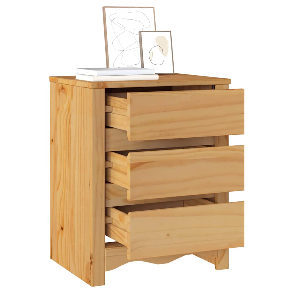 vidaXL Stolik kawowy Drammen Dąb 45 x 35 x 56 cm Lite drewno sosnowe