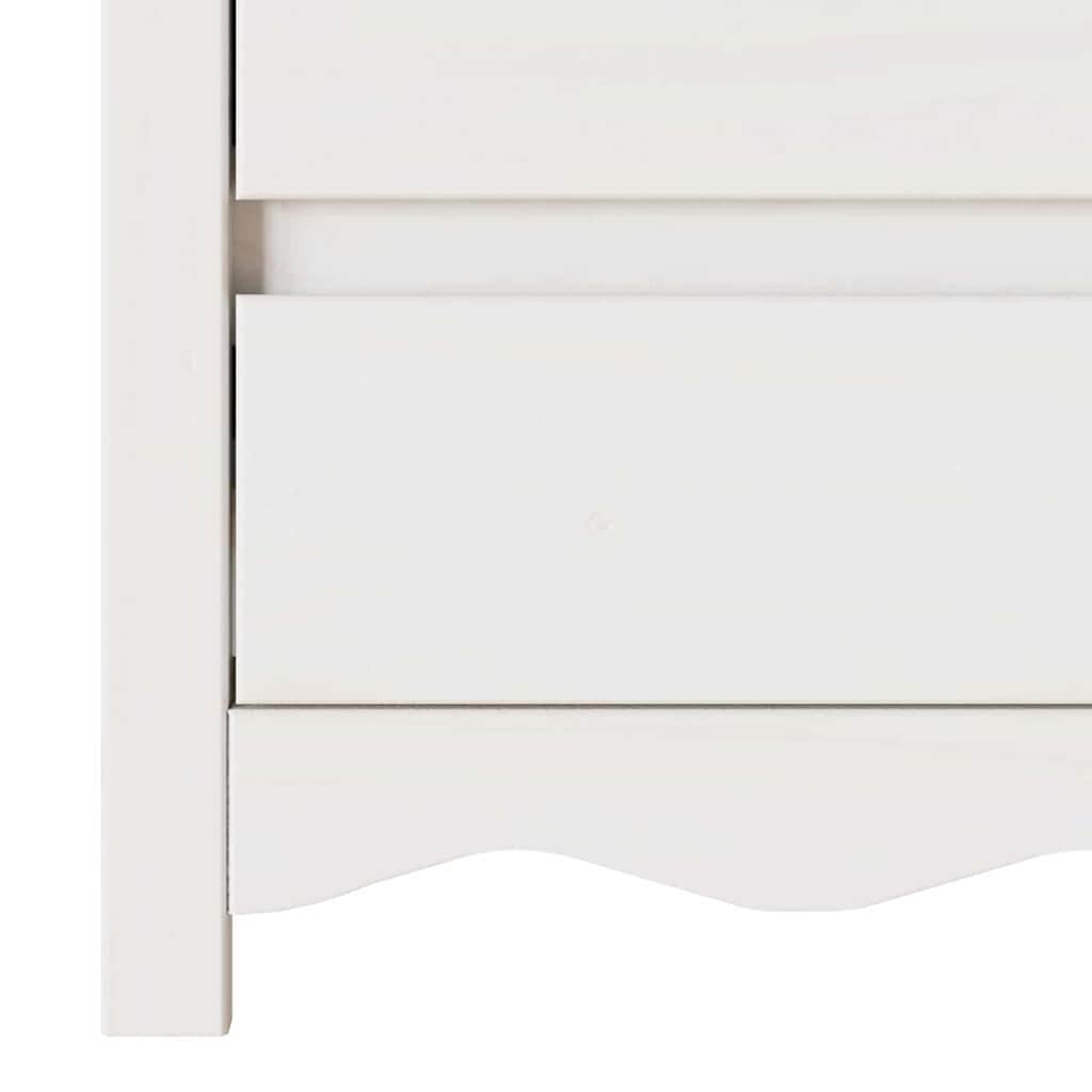 vidaXL Stolik kawowy Drammen Biały 45 x 35 x 56 cm Lite drewno sosnowe