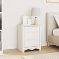 vidaXL Stolik kawowy Drammen Biały 45 x 35 x 56 cm Lite drewno sosnowe