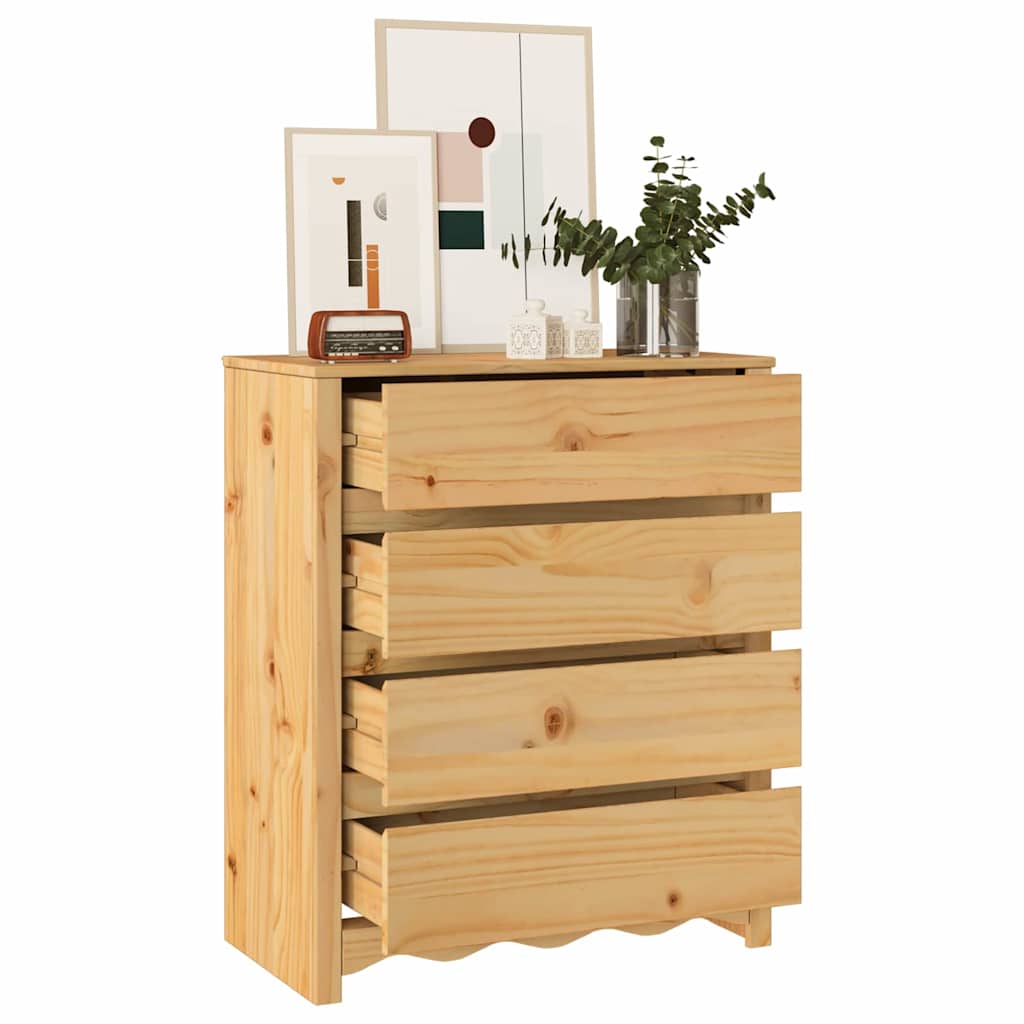 vidaXL Komoda z szufladami z szufladą Drammen Dąb 76,5 x 40 x 91 cm