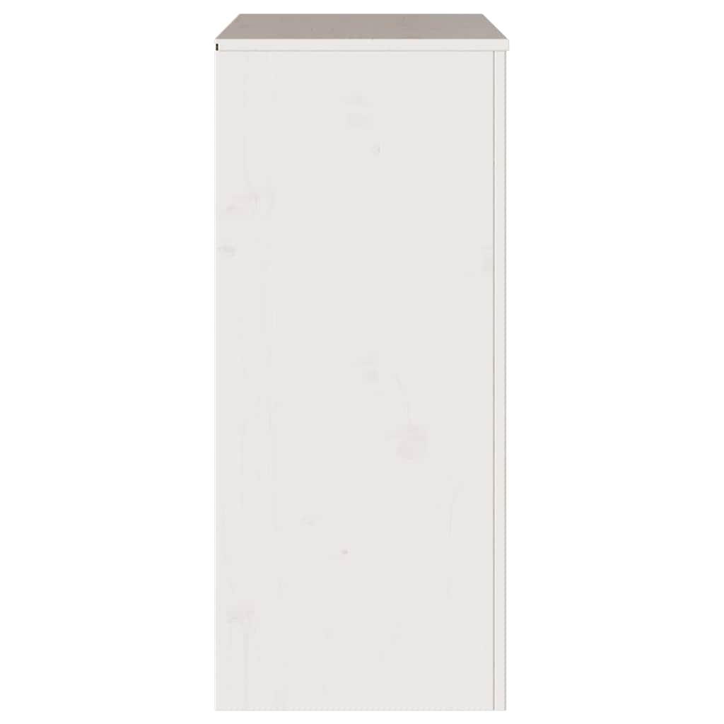 vidaXL Komoda z szufladami z szufladą Drammen Biały 76,5 x 40 x 91 cm