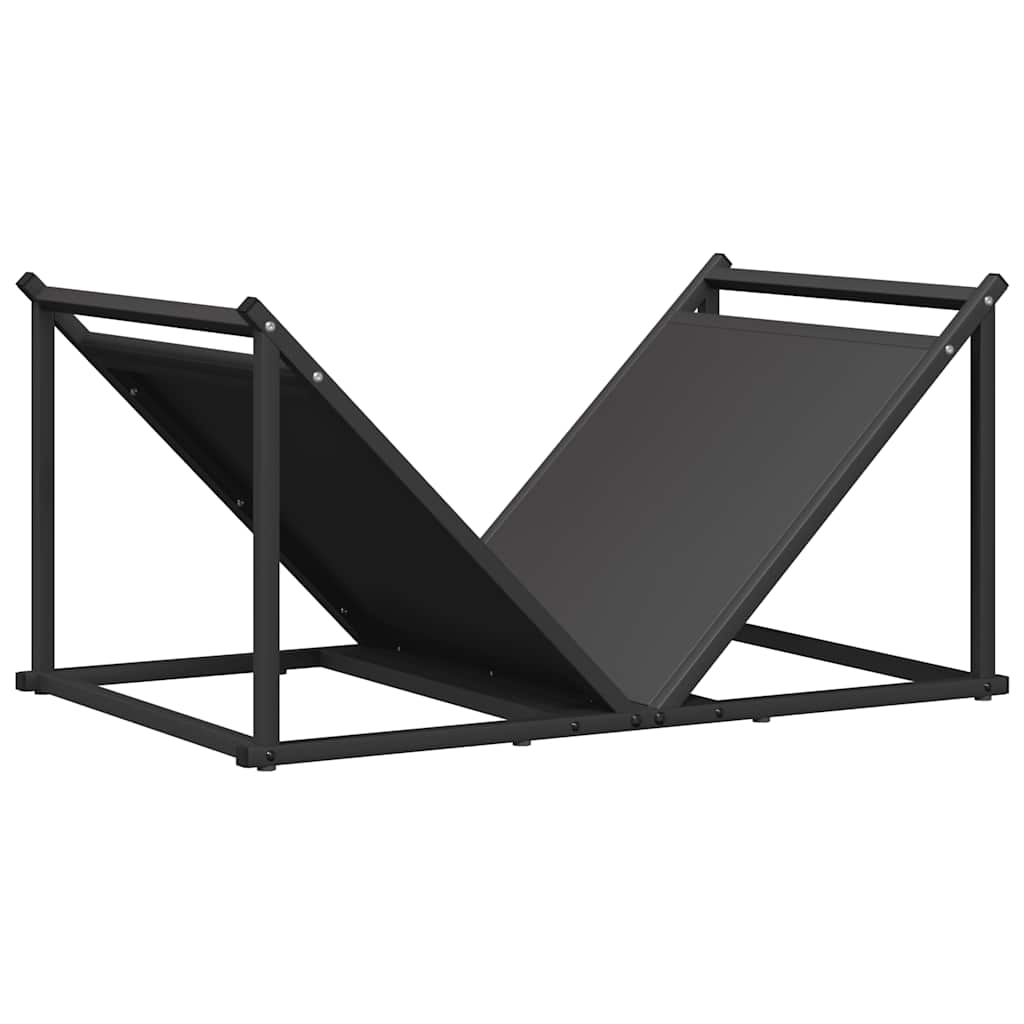 vidaXL Stojak na drewno opałowe 70x43x34,5 cm Stal walcowana na zimno