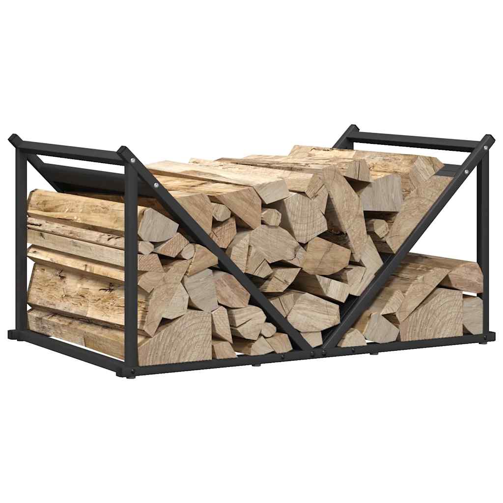 vidaXL Stojak na drewno opałowe 70x43x34,5 cm Stal walcowana na zimno