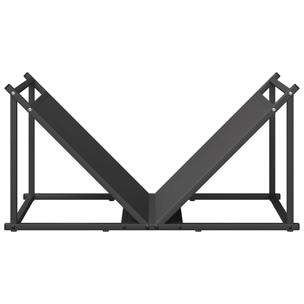 vidaXL Stojak na drewno opałowe 70x43x34,5 cm Stal walcowana na zimno