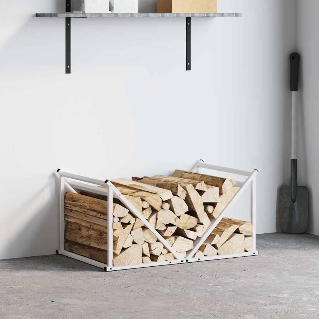 vidaXL Stojak na drewno opałowe 70x43x34,5 cm Stal walcowana na zimno