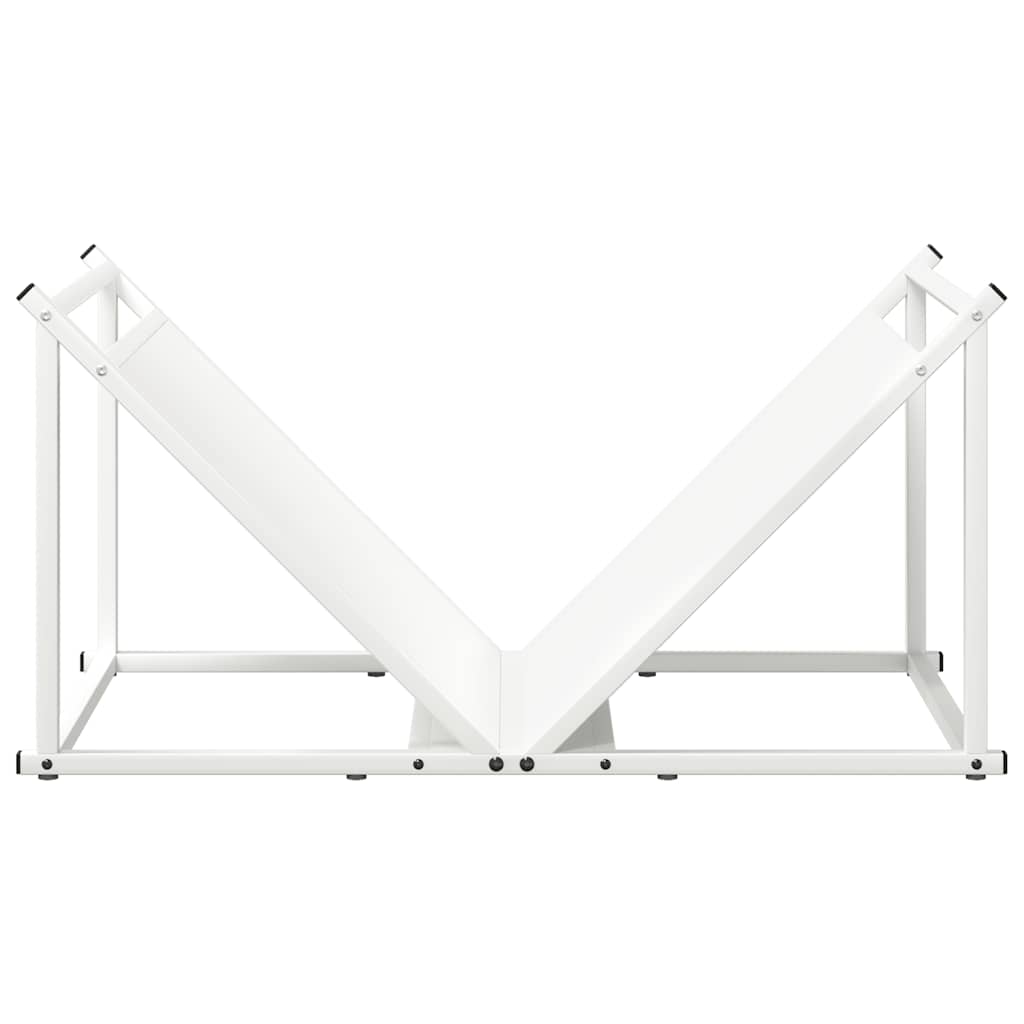 vidaXL Stojak na drewno opałowe 70x43x34,5 cm Stal walcowana na zimno