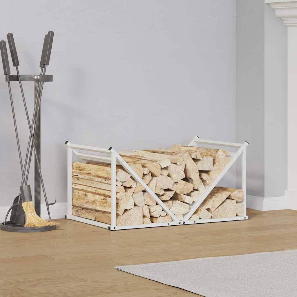 vidaXL Stojak na drewno opałowe 70x43x34,5 cm Stal walcowana na zimno