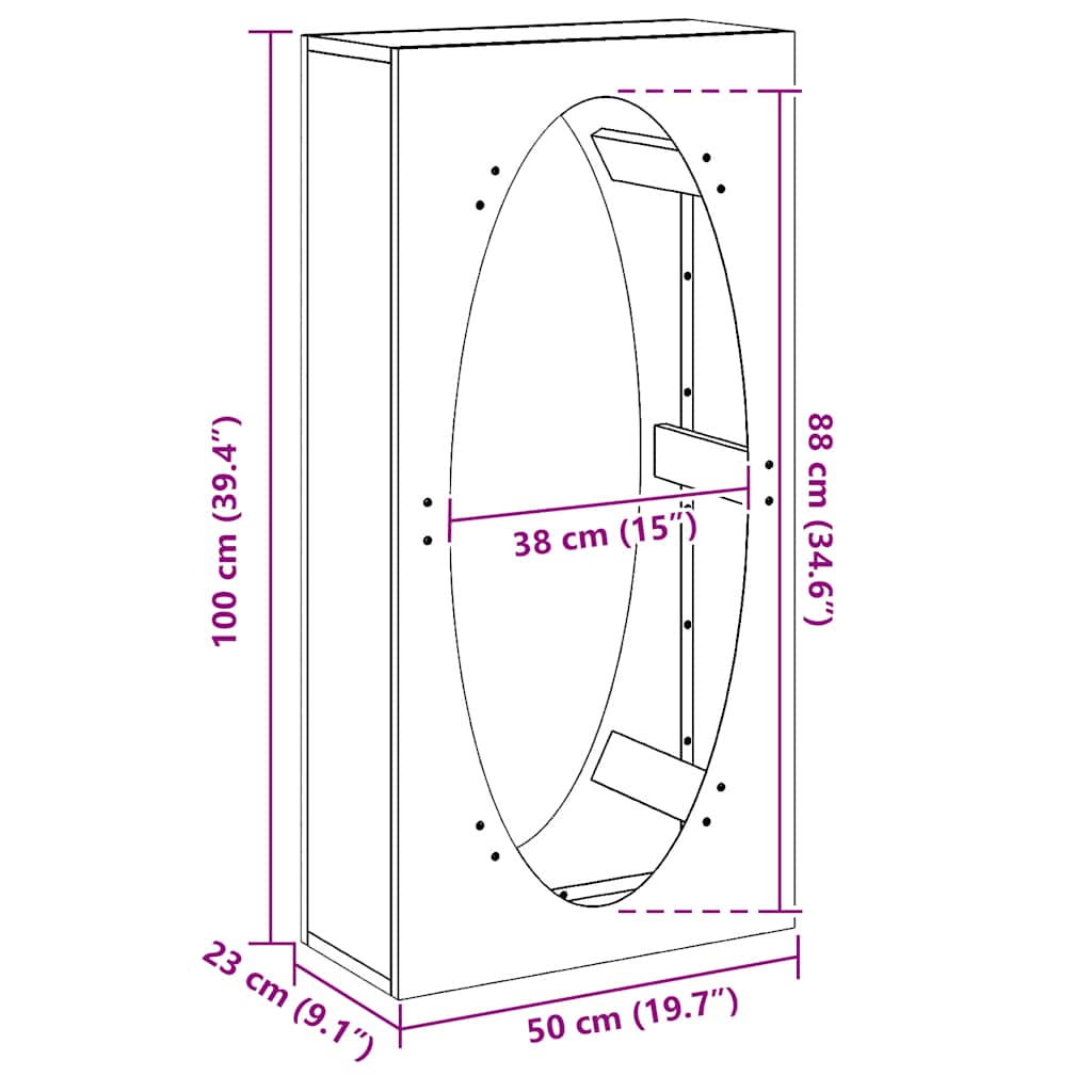 vidaXL Stojak na drewno opałowe czarny Stal walcowana na zimno