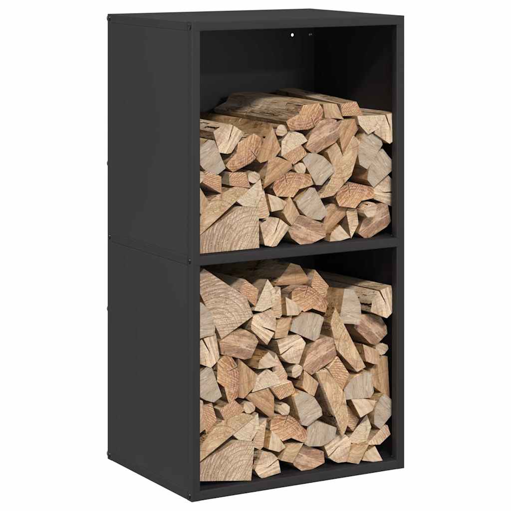 vidaXL Stojak na drewno opałowe 40x30x75 cm Stal walcowana na zimno