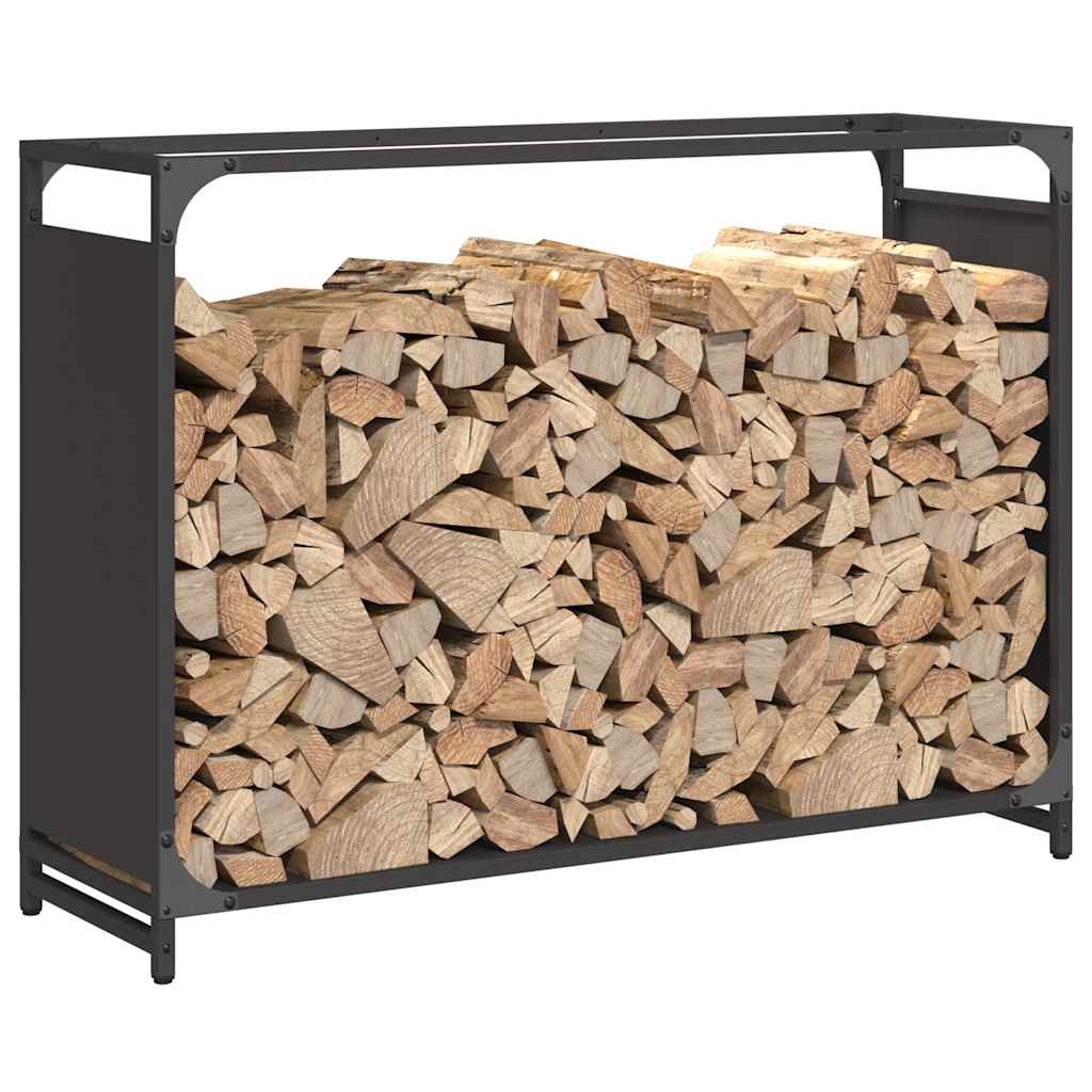 vidaXL Stojak na drewno opałowe 90x28x65 cm Stal walcowana na zimno
