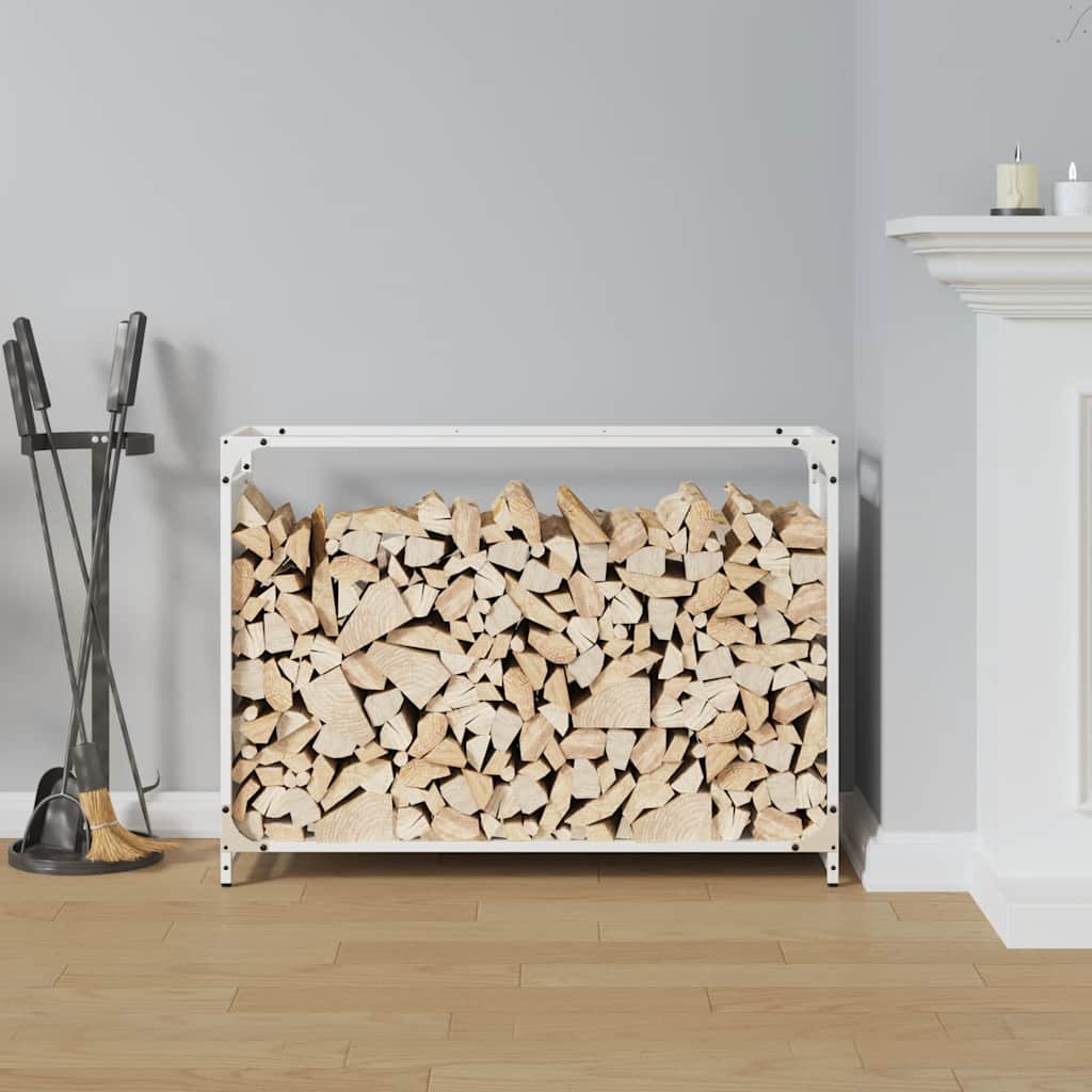 vidaXL Stojak na drewno opałowe 90x28x65 cm Stal walcowana na zimno