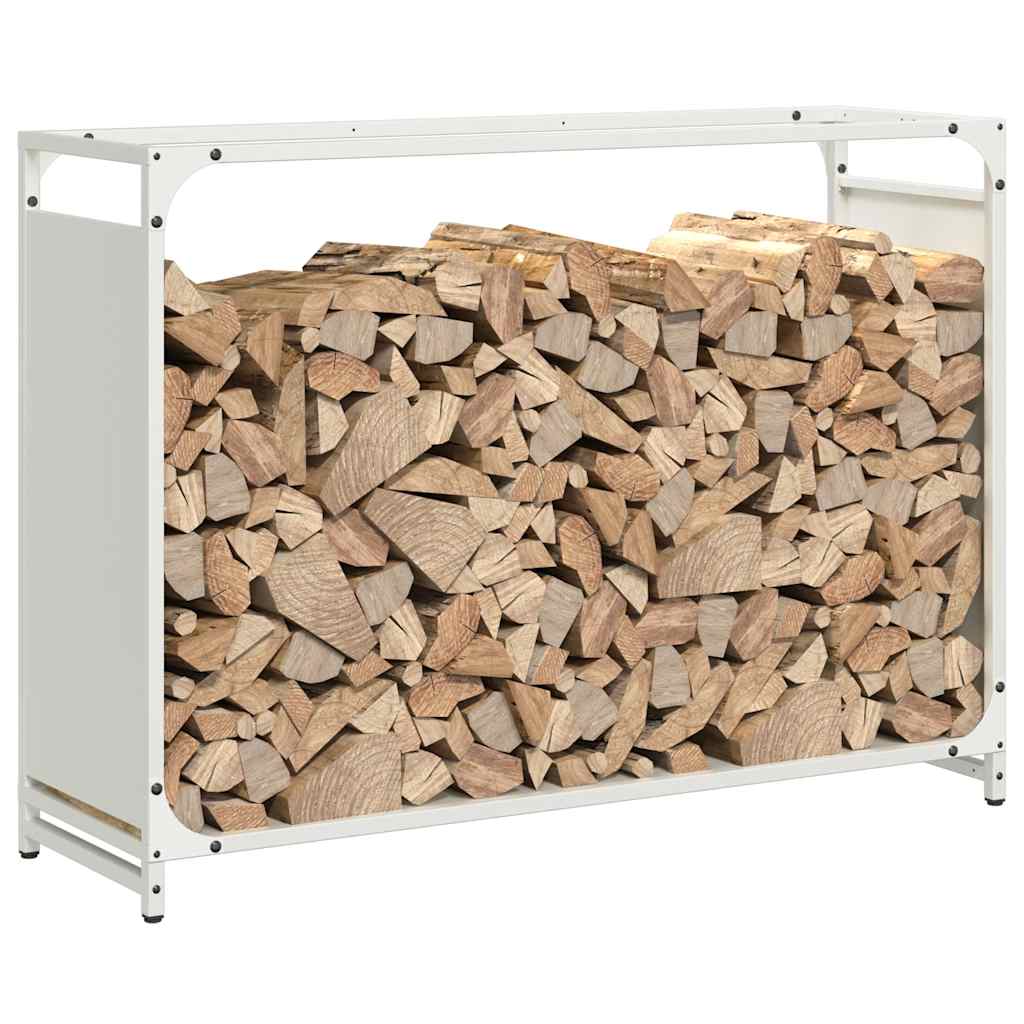 vidaXL Stojak na drewno opałowe 90x28x65 cm Stal walcowana na zimno