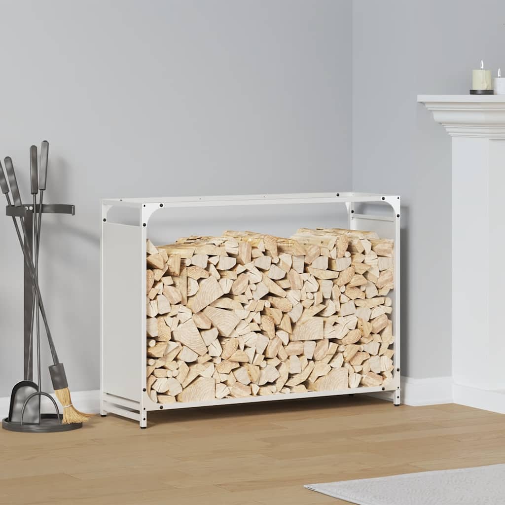 vidaXL Stojak na drewno opałowe 90x28x65 cm Stal walcowana na zimno