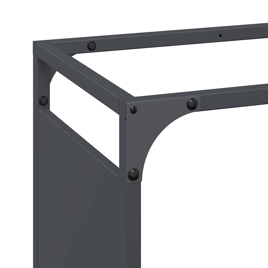 vidaXL Stojak na drewno opałowe 90x28x65 cm Stal walcowana na zimno