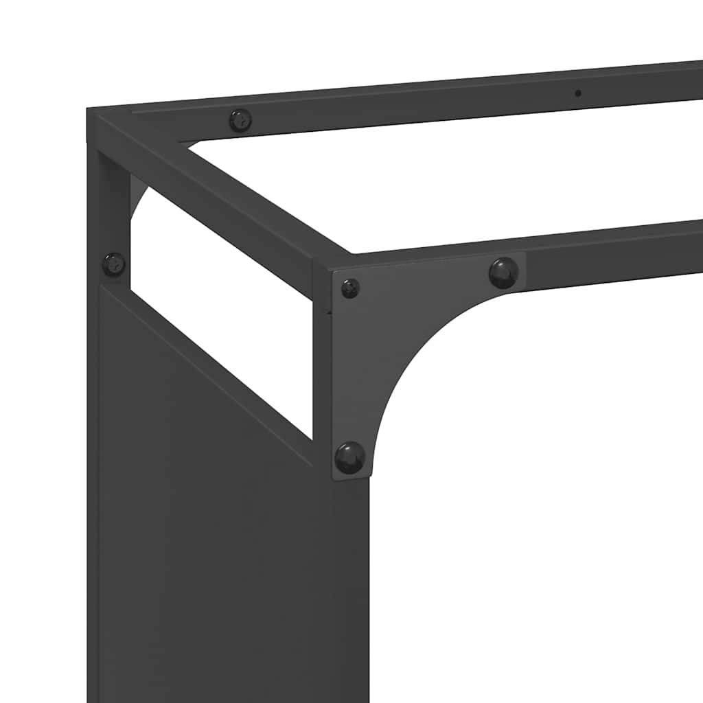 vidaXL Stojak na drewno opałowe 44x28x90 cm Stal walcowana na zimno