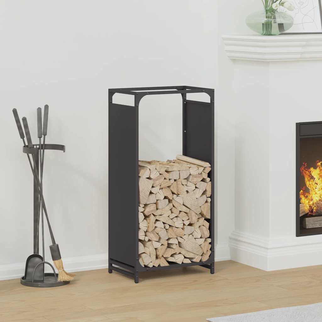 vidaXL Stojak na drewno opałowe 44x28x90 cm Stal walcowana na zimno