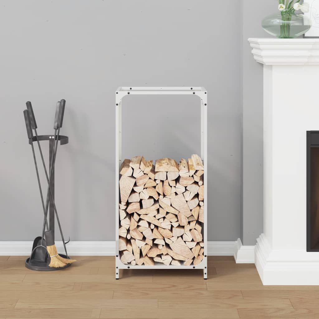 vidaXL Stojak na drewno opałowe 44x28x90 cm Stal walcowana na zimno