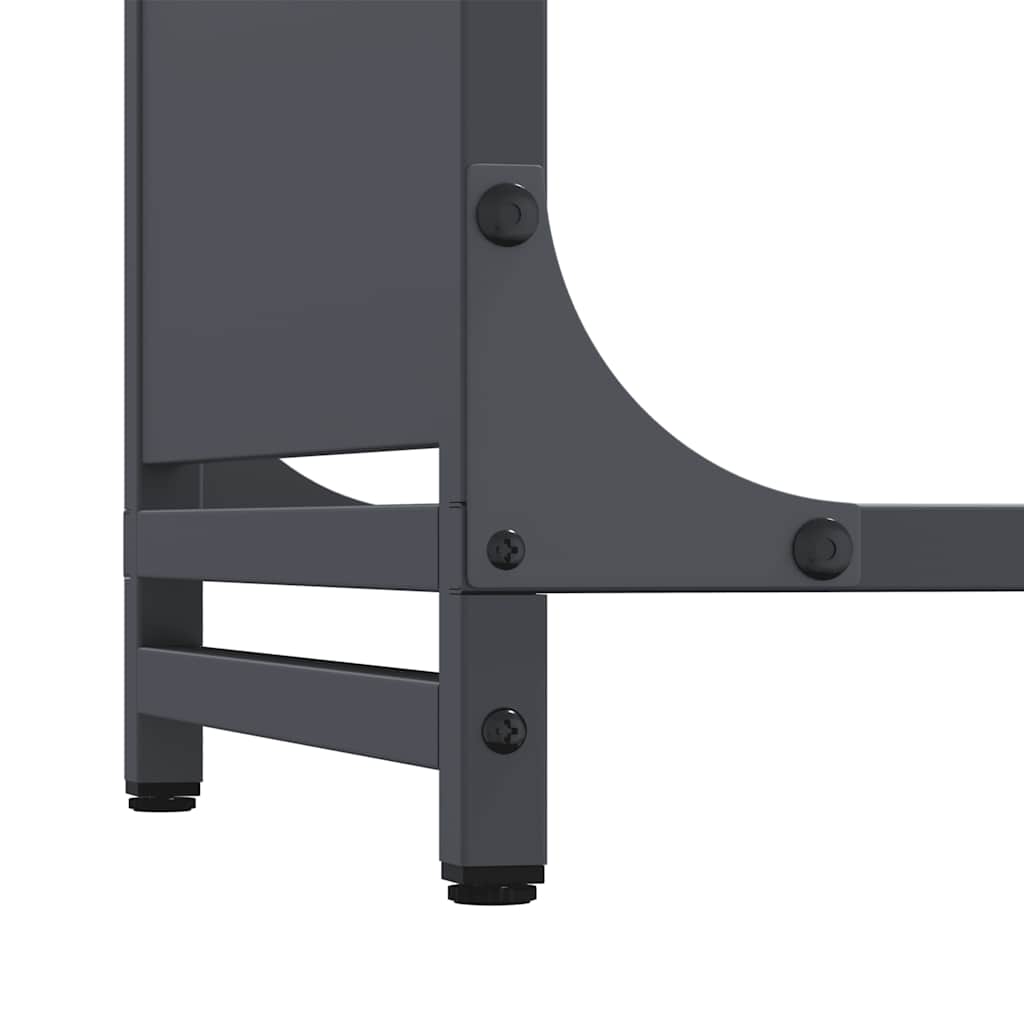 vidaXL Stojak na drewno opałowe 44x28x90 cm Stal walcowana na zimno