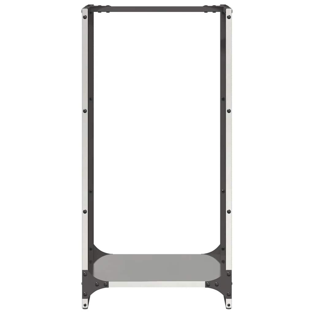 vidaXL Stojak na drewno opałowe 40x30x80 cm Stal nierdzewna