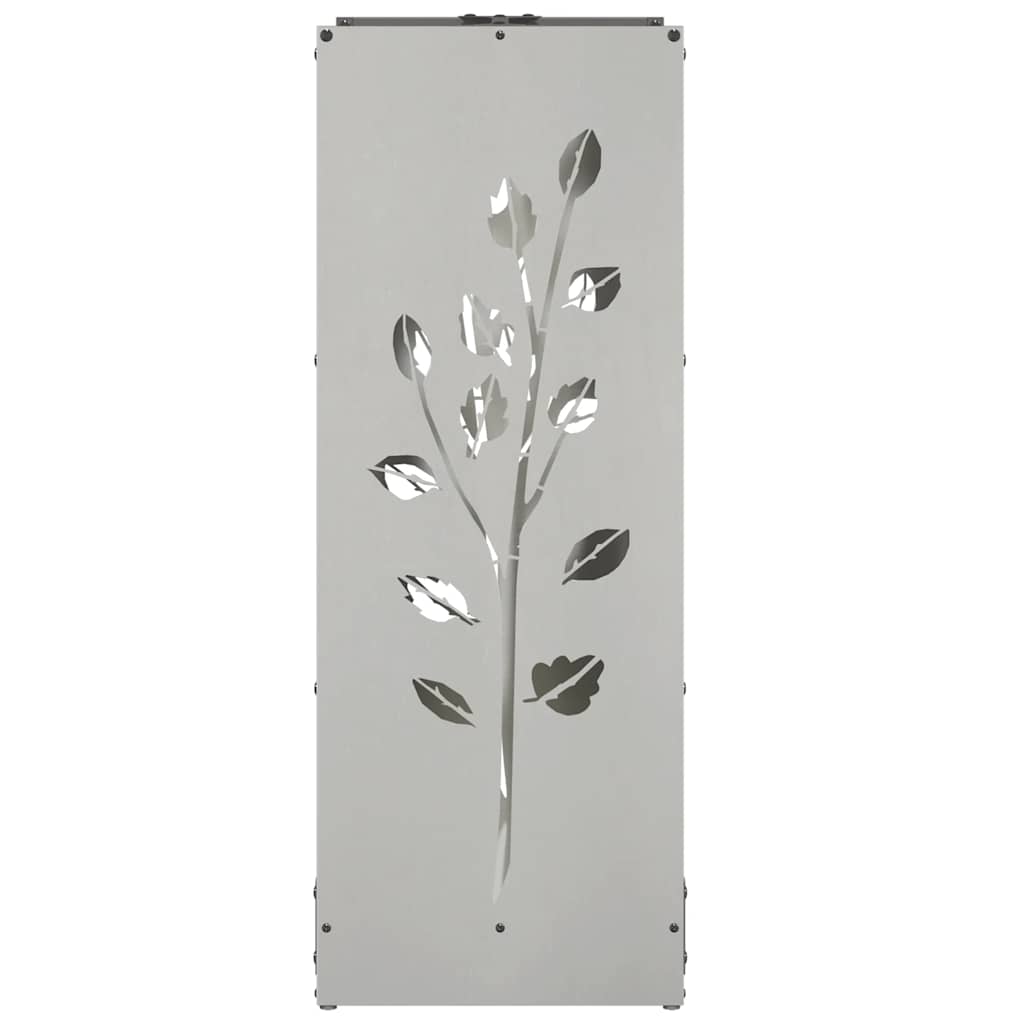 vidaXL Stojak na drewno opałowe 40x30x80 cm Stal nierdzewna