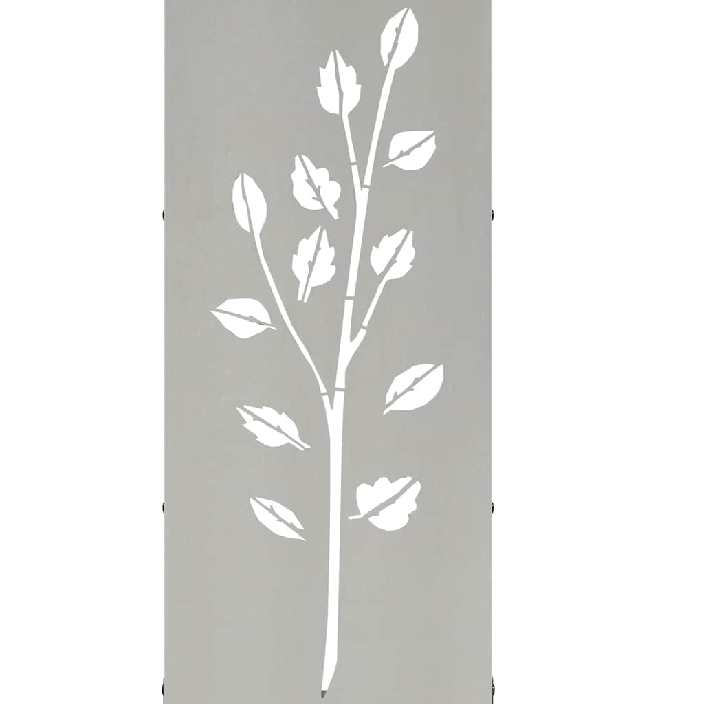 vidaXL Stojak na drewno opałowe 40x30x80 cm Stal nierdzewna