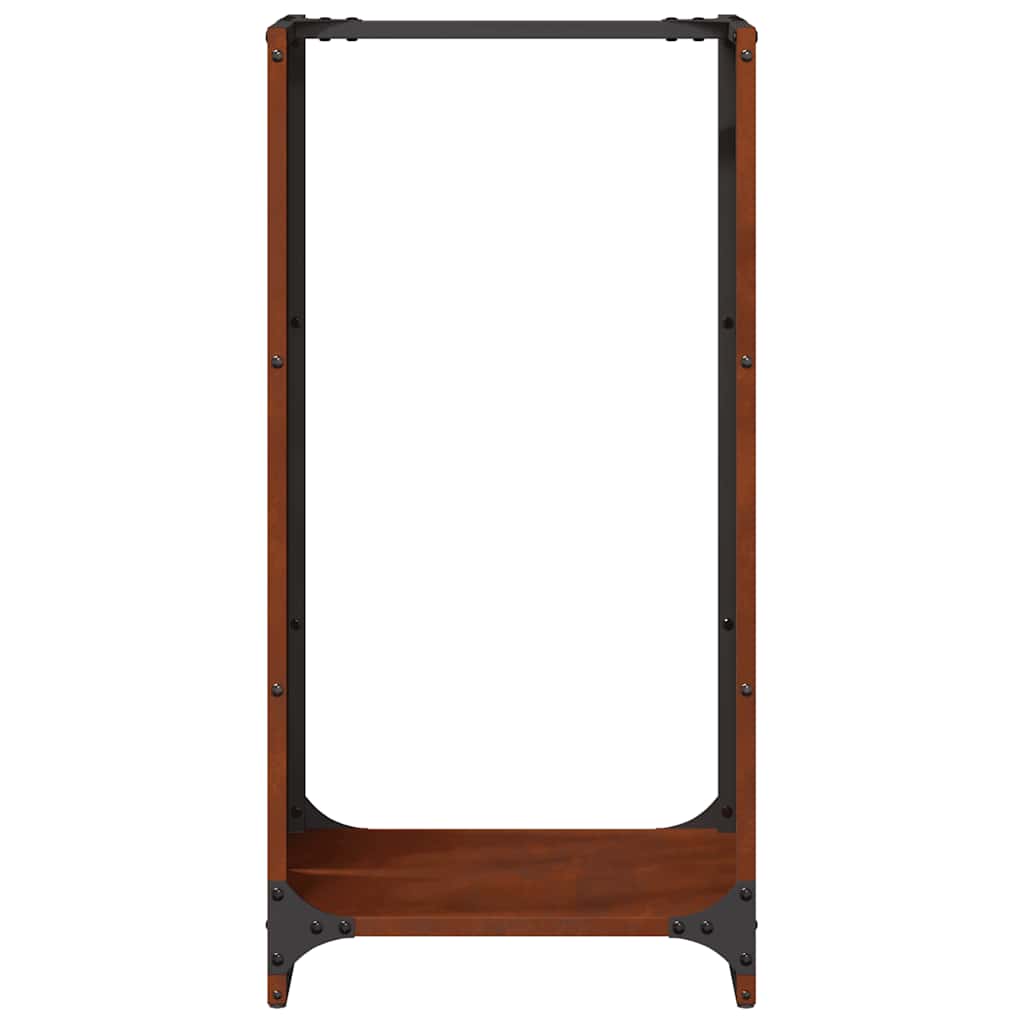 vidaXL Stojak na drewno opałowe 40x30x80 cm Stal nierdzewna