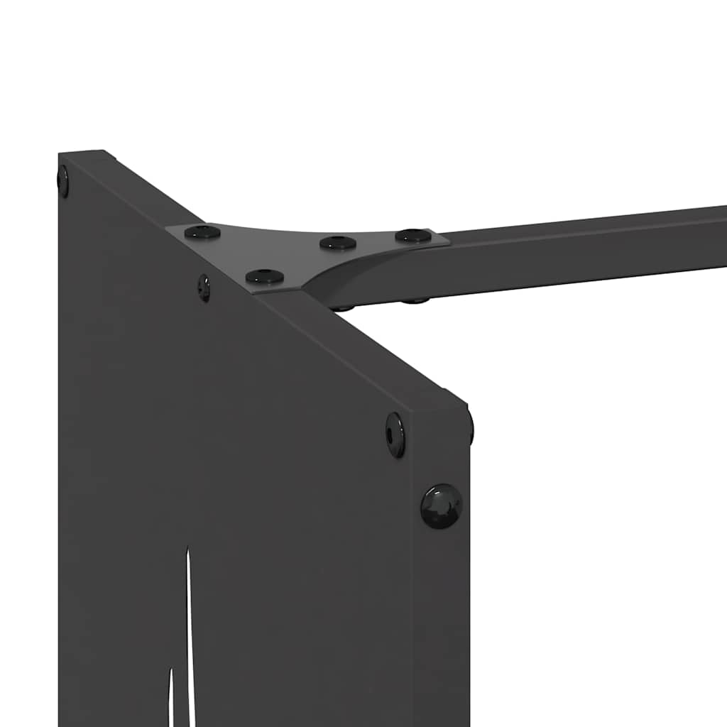 vidaXL Stojak na drewno opałowe 40x30x80 cm Stal walcowana na zimno