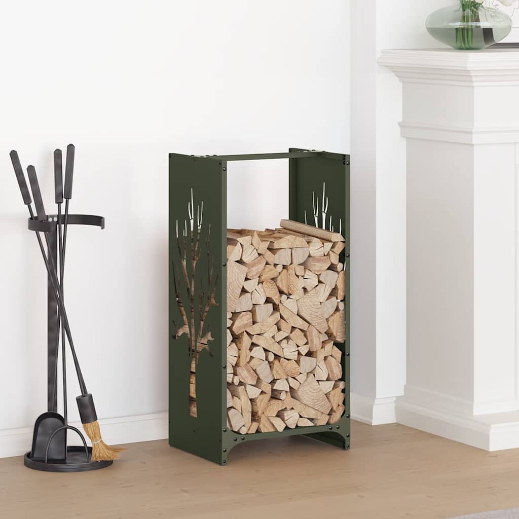 vidaXL Stojak na drewno opałowe Stal walcowana na zimno