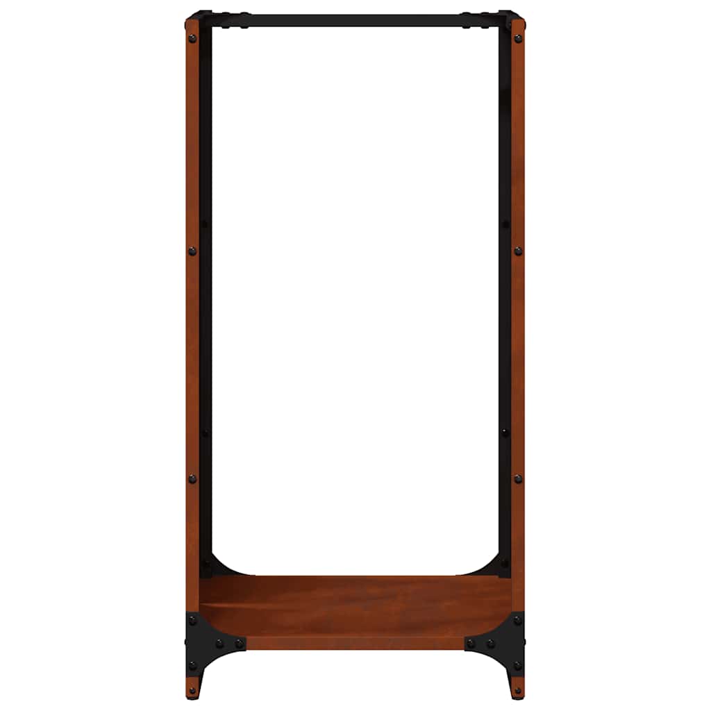 vidaXL Stojak na drewno opałowe 40x30x80 cm Stal nierdzewna