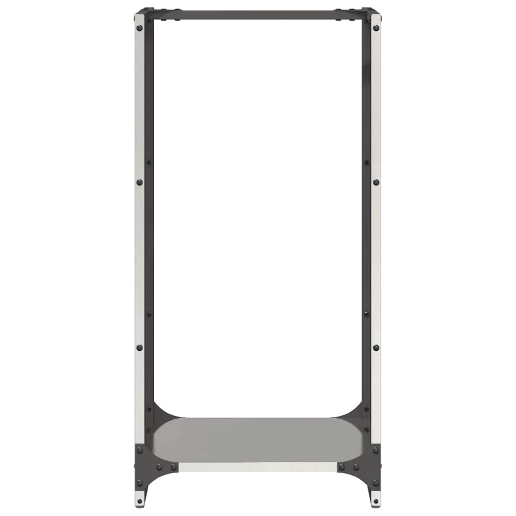 vidaXL Stojak na drewno opałowe 40x30x80 cm Stal nierdzewna