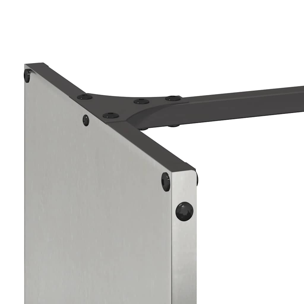 vidaXL Stojak na drewno opałowe 40x30x80 cm Stal nierdzewna